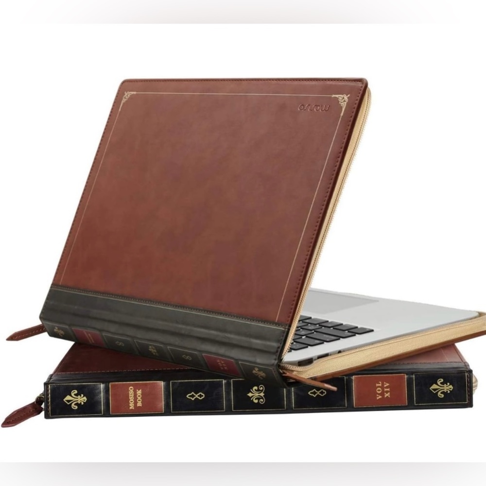 MOSISO Vintage/Retro Leather Laptop Sleeve